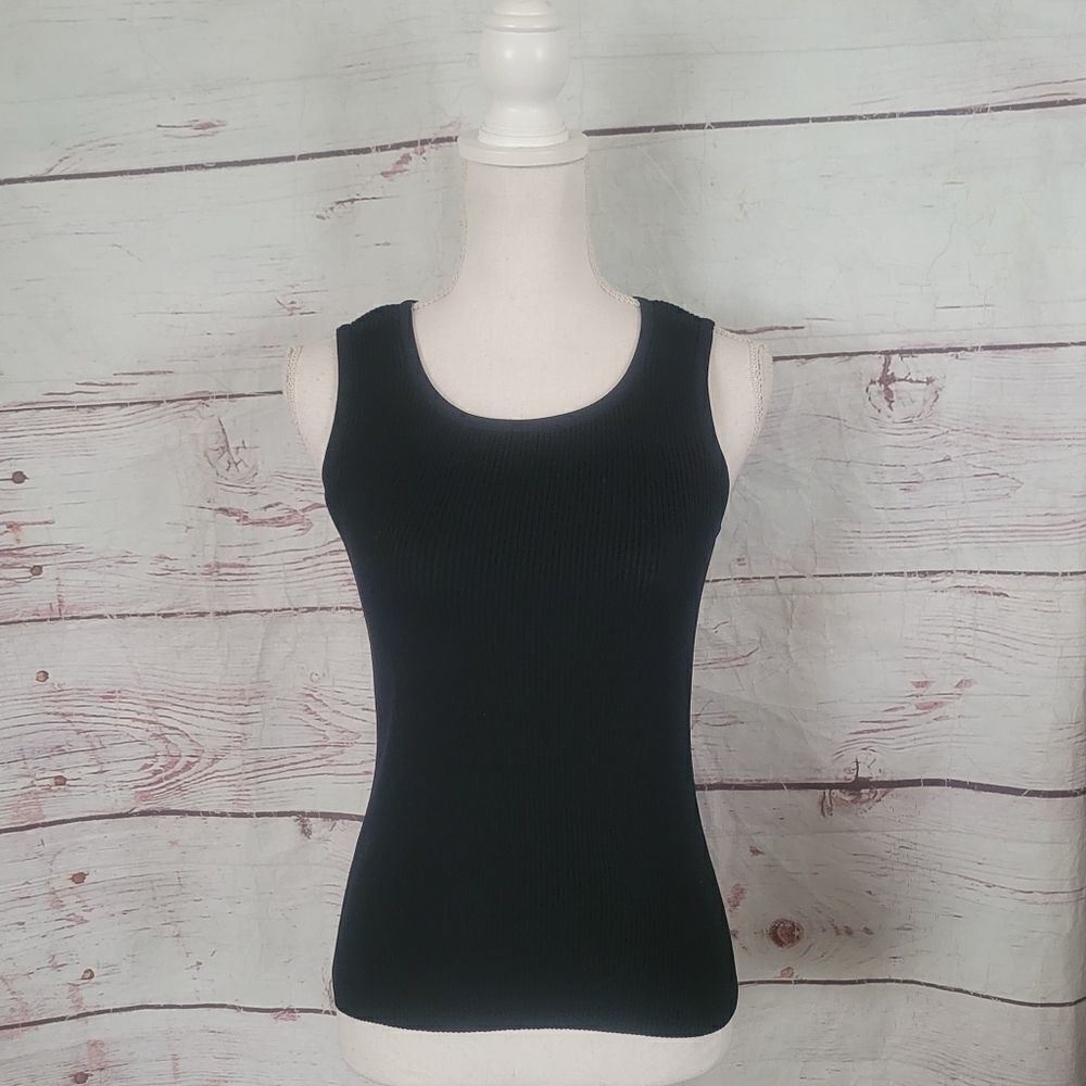 ‎Escada Ribbed Sleeveless Top Size 38